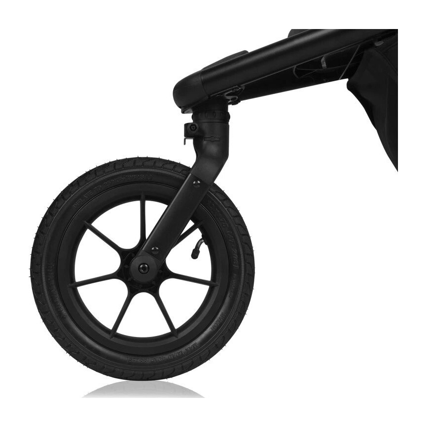 Lionelo - spordijalutuskäru AZURA, must