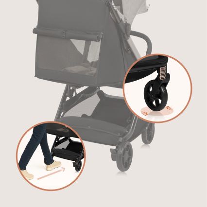 Lionelo - spordijalutuskäru JULIE AIR beež liiv