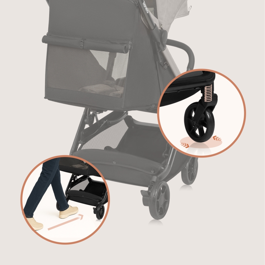 Lionelo - spordijalutuskäru JULIE AIR beež liiv