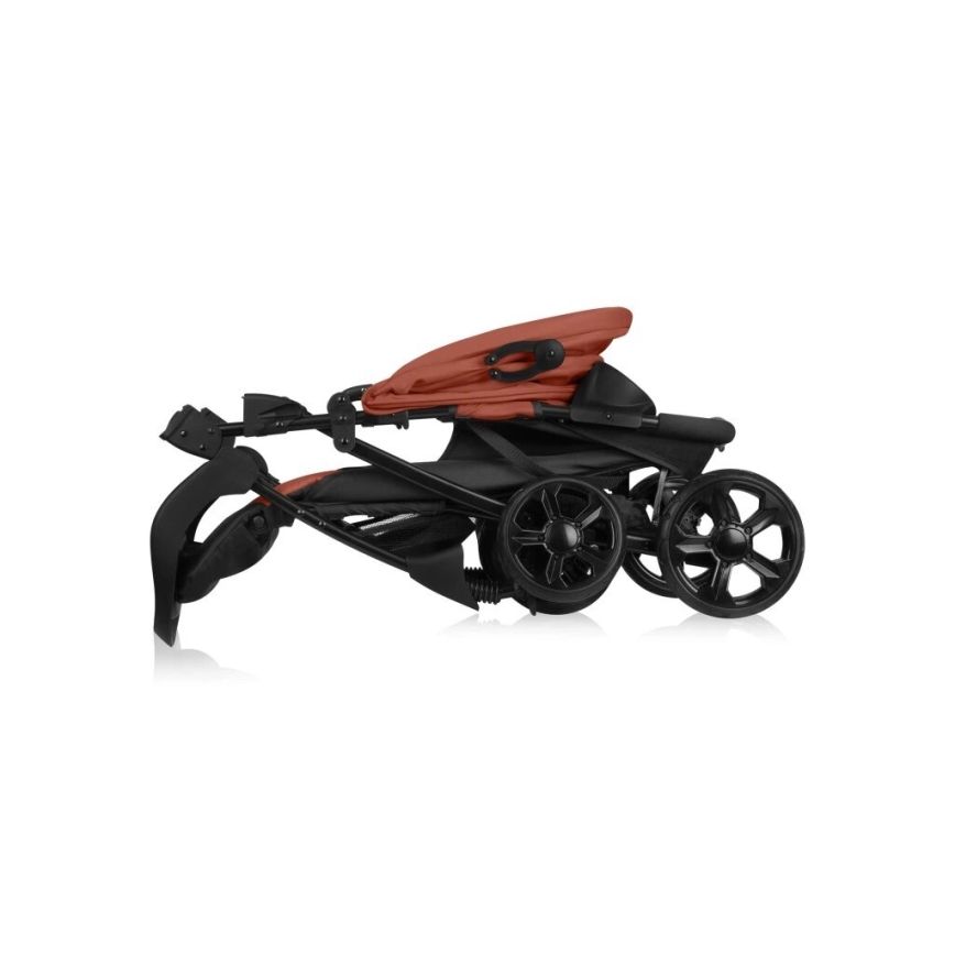 Lionelo - Spordivanker EMMA PLUS telliskivapunane/must