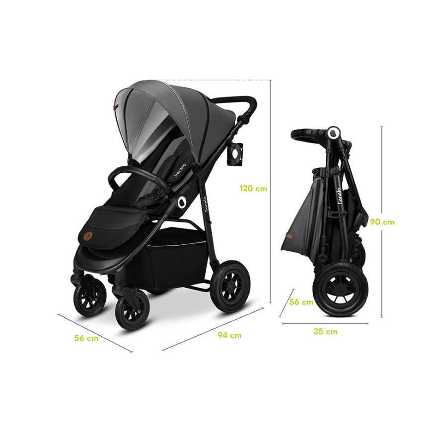 Lionelo - Spordivanker NATT Black Onyx