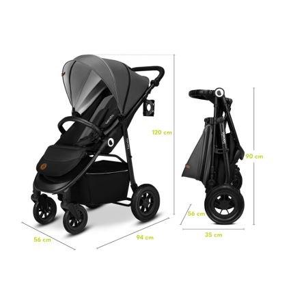 Lionelo - Spordivanker NATT Black Onyx