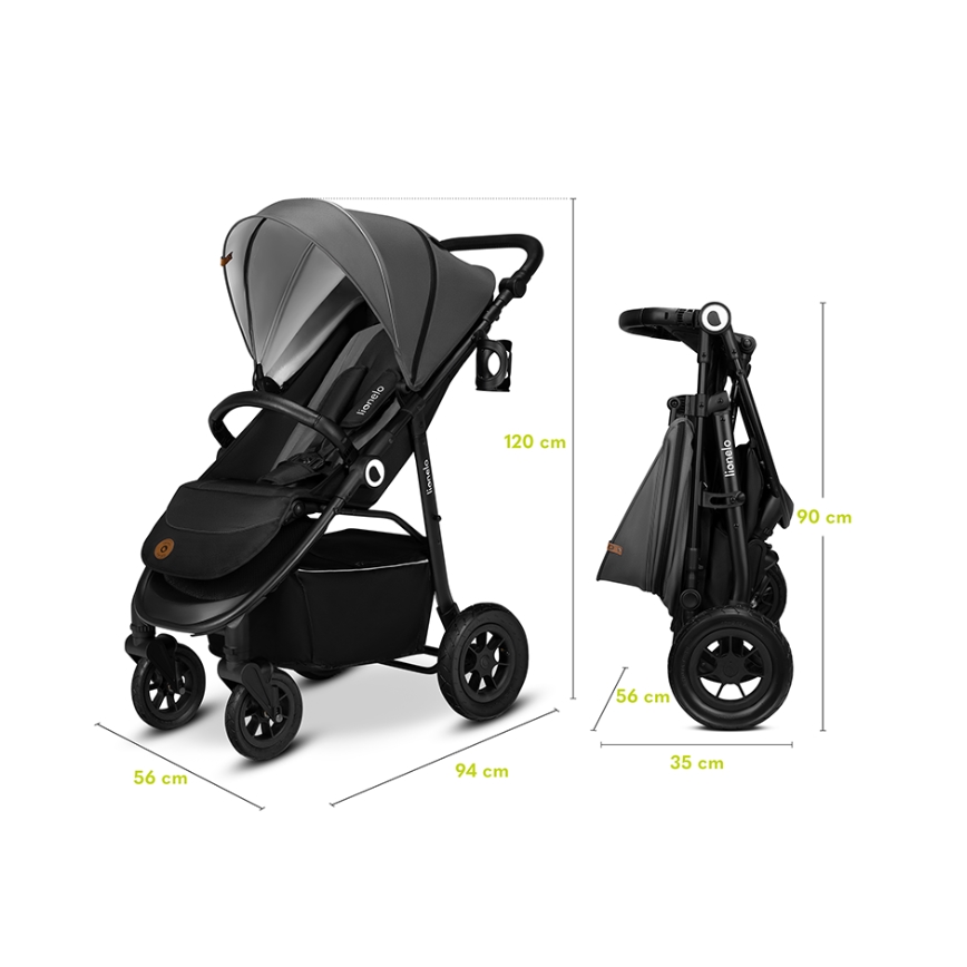 Lionelo - Spordivanker NATT Black Onyx