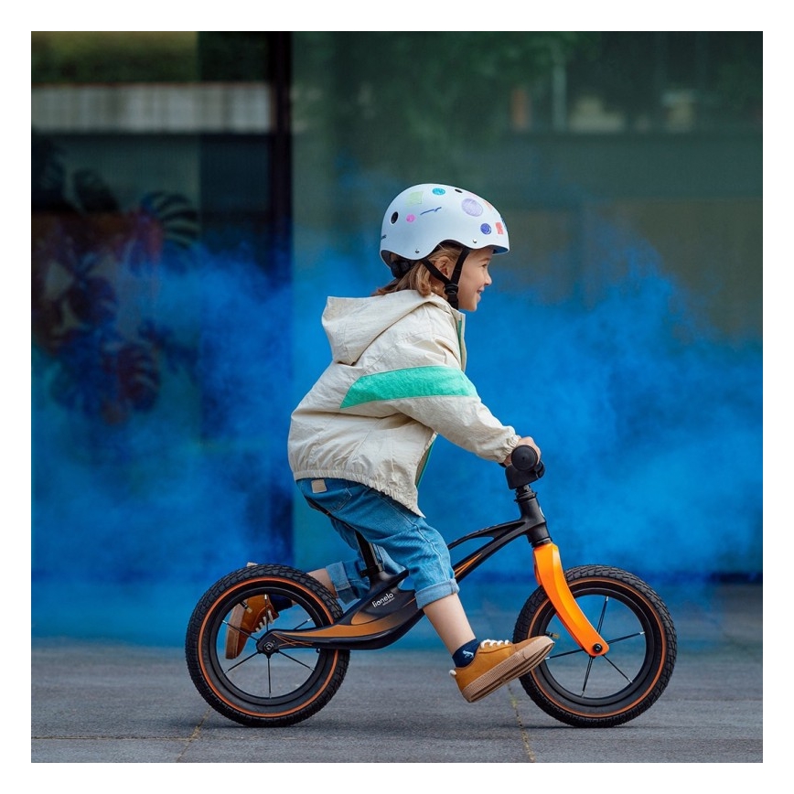 Lionelo - tasakaalujalgratas BART AIR must/oranž