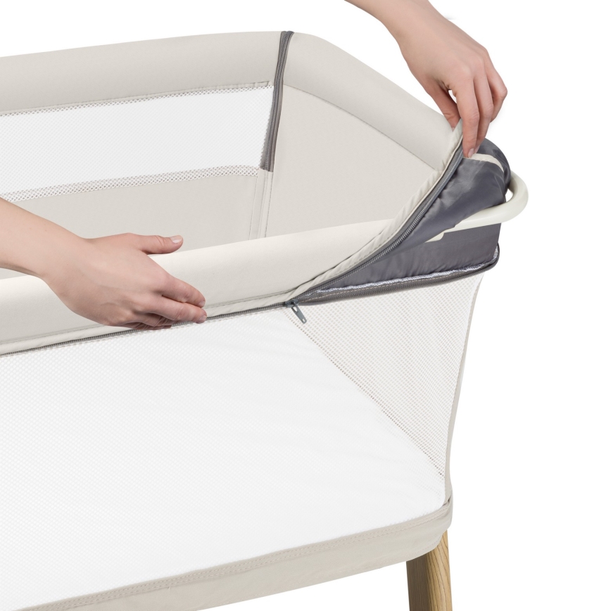 Lionelo - THOMI PLUS 5-ühes beebivoodi, beež liiv