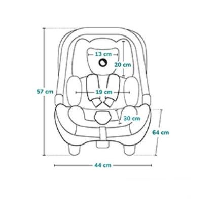 Lionelo - Turvahäll ASTRID i-Suurus 40-87 cm beež