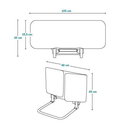 Lionelo - turvapiire voodile LORA hall