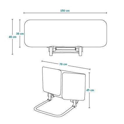 Lionelo - Turvapiire voodile LORA XL hall