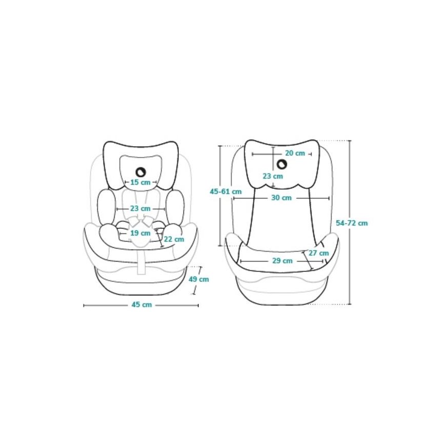 Lionelo - Turvatool AART i-Suurus 40-150 cm must/hall