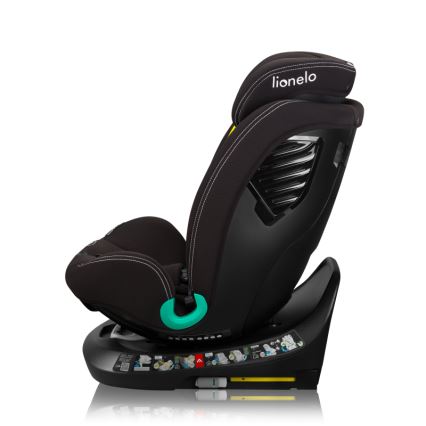 Lionelo - Pööratav turvatool koos alusega BASTIAAN ONE i-Size 40-150 cm Black Carbon