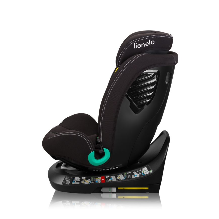 Lionelo - Pööratav turvatool koos alusega BASTIAAN ONE i-Size 40-150 cm Black Carbon