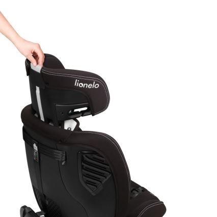 Lionelo - Pööratav turvatool koos alusega BASTIAAN ONE i-Size 40-150 cm Black Carbon