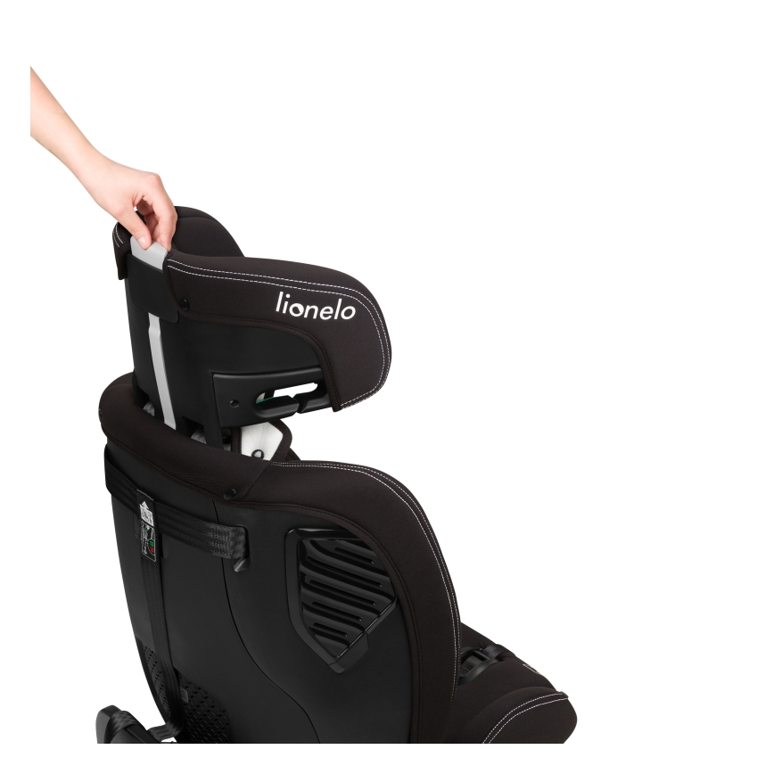 Lionelo - Pööratav turvatool koos alusega BASTIAAN ONE i-Size 40-150 cm Black Carbon