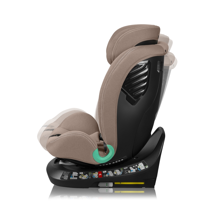 Lionelo - pööratav lasteturvatool alusega BASTIAAN ONE i-Size 40-150 cm liivbeež