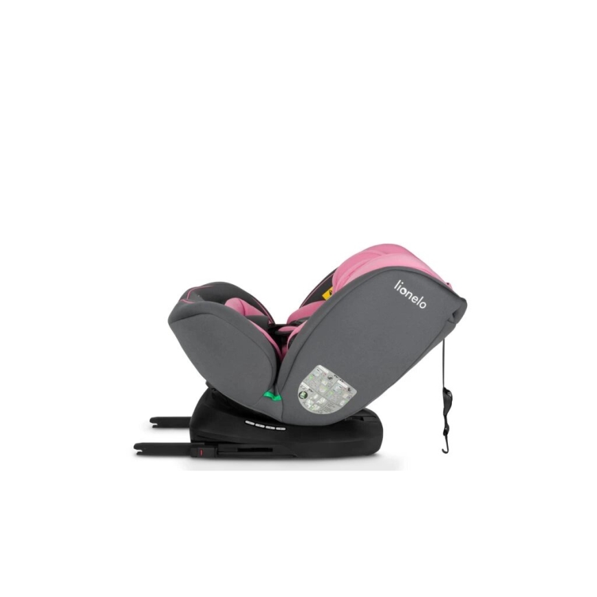 Lionelo - Turvatool BASTIAAN i-Size 40-150 cm hall/roosa