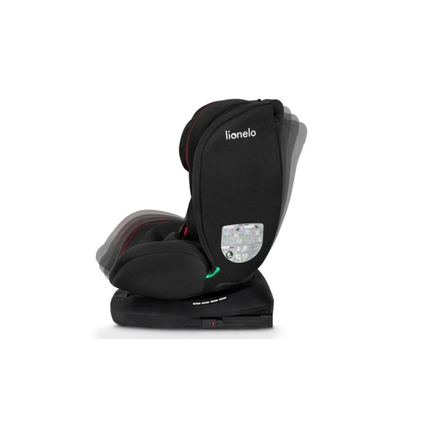 Lionelo - Turvatool BASTIAAN i-Size 40-150 cm must/punane