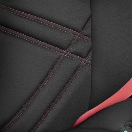 Lionelo - Turvatool HUGO i-Size 100-150 cm must/roosa