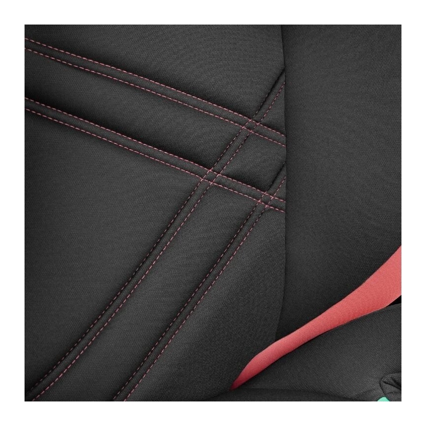 Lionelo - Turvatool HUGO i-Size 100-150 cm must/roosa