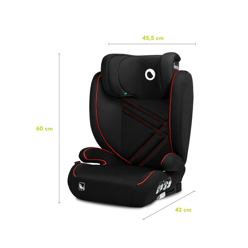 Lionelo - Turvatool HUGO i-Suurus 100-150 cm must/punane