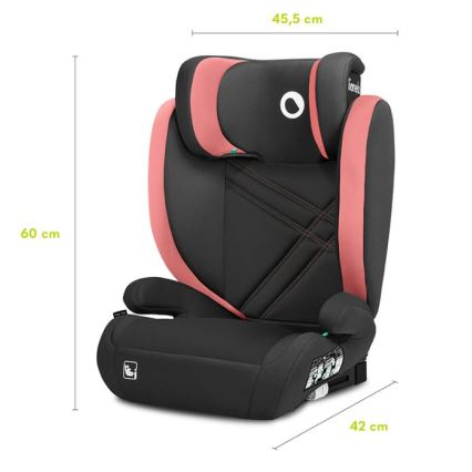 Lionelo - Turvatool HUGO i-Suurus 100-150 cm must/roosa