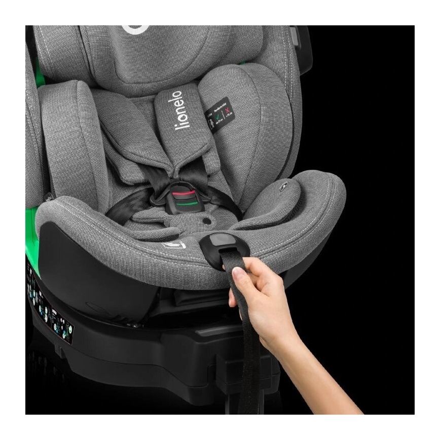 Lionelo - Turvatool koos pöörleva alusega HARMONY i-Suurus 40-150 cm hall
