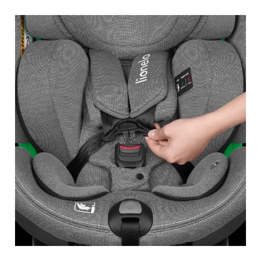Lionelo - Turvatool koos pöörleva alusega HARMONY i-Suurus 40-150 cm hall