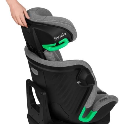 Lionelo - Turvatool koos pöörleva alusega HARMONY i-Suurus 40-150 cm must/hall