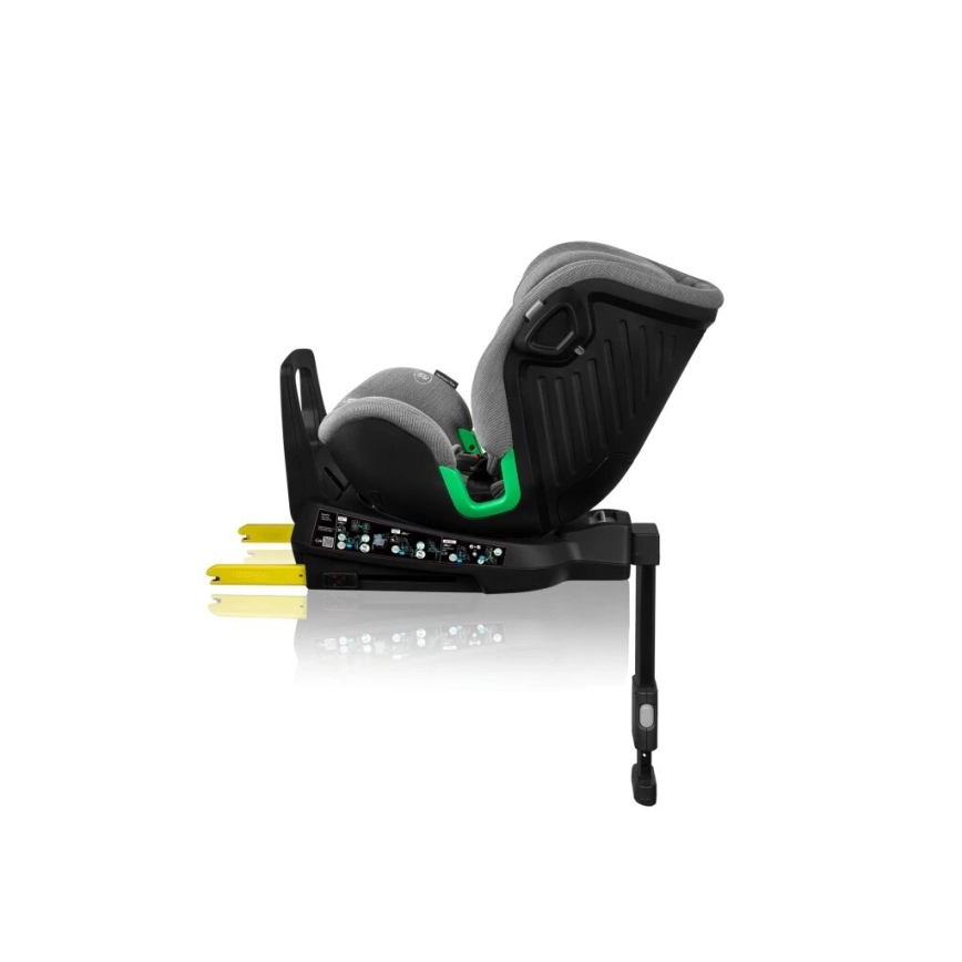 Lionelo - Turvatool koos pöörleva alusega HARMONY i-Suurus 40-150 cm must/hall