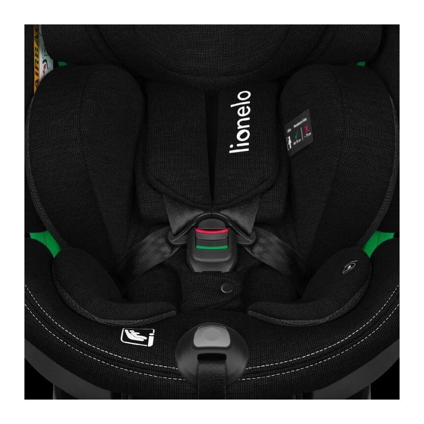 Lionelo - Turvatool koos pöörleva alusega HARMONY i-Suurus 40-150 cm must