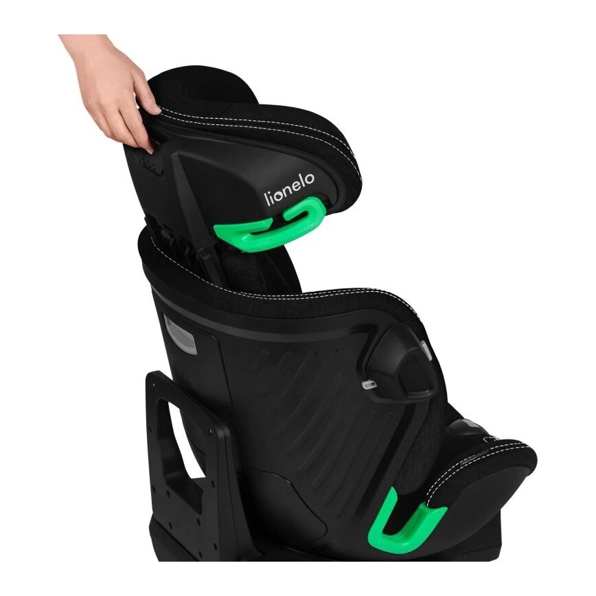 Lionelo - Turvatool koos pöörleva alusega HARMONY i-Suurus 40-150 cm must