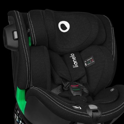Lionelo - Turvatool koos pöörleva alusega HARMONY i-Suurus 40-150 cm must