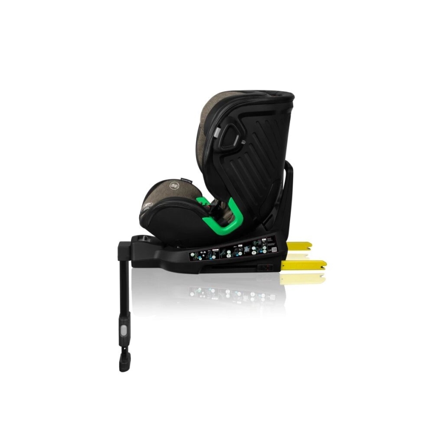 Lionelo - Turvatool koos pöörleva alusega HARMONY i-Suurus 40-150 cm must/oliiv