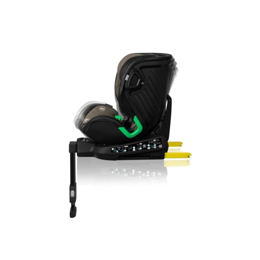 Lionelo - Turvatool koos pöörleva alusega HARMONY i-Suurus 40-150 cm must/oliiv