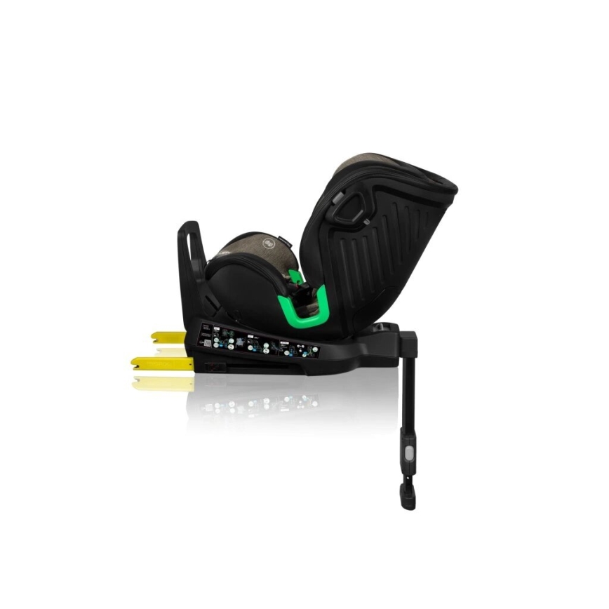 Lionelo - Turvatool koos pöörleva alusega HARMONY i-Suurus 40-150 cm must/oliiv