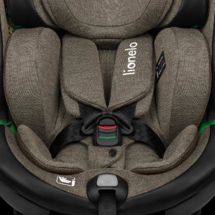 Lionelo - Turvatool koos pöörleva alusega HARMONY i-Suurus 40-150 cm must/oliiv