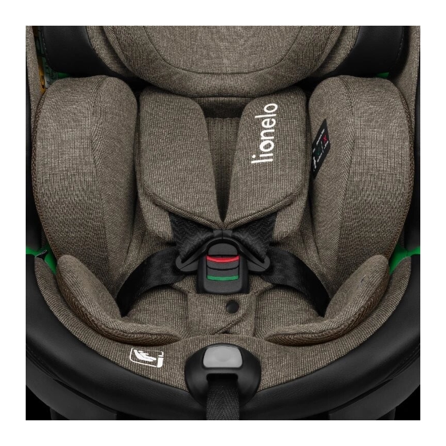 Lionelo - Turvatool koos pöörleva alusega HARMONY i-Suurus 40-150 cm must/oliiv