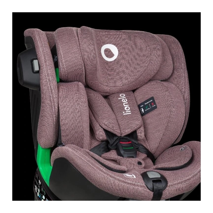 Lionelo - Turvatool koos pöörleva alusega HARMONY i-Suurus 40-150 cm roosa
