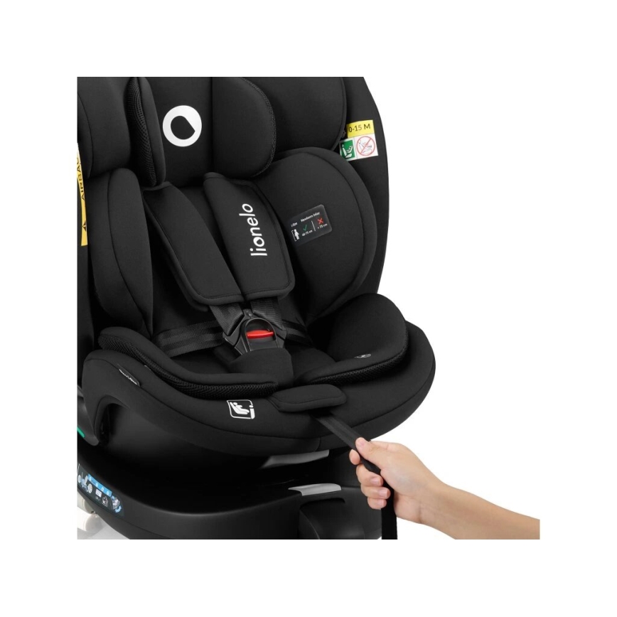 Lionelo - Turvatool koos pöörleva alusega NAVY i-Suurus 40-150 cm must