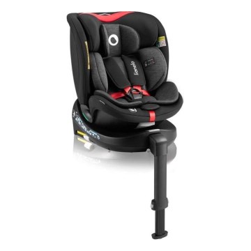 Lionelo - Turvatool koos pöörleva alusega NAVY i-Suurus 40-150 cm must/punane
