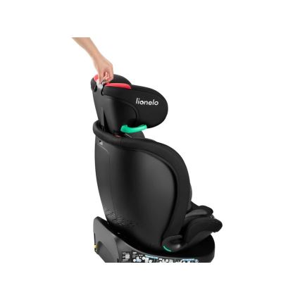 Lionelo - Turvatool koos pöörleva alusega NAVY i-Suurus 40-150 cm must/punane