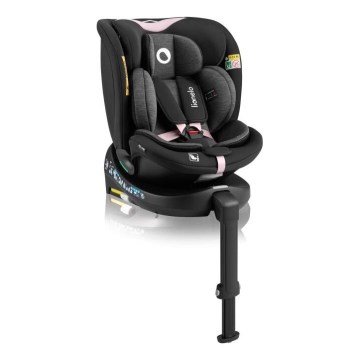 Lionelo - Turvatool koos pöörleva alusega NAVY i-Suurus 40-150 cm must/roosa