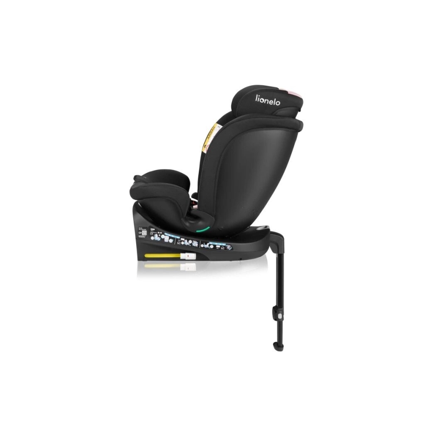 Lionelo - Turvatool koos pöörleva alusega NAVY i-Suurus 40-150 cm must/roosa