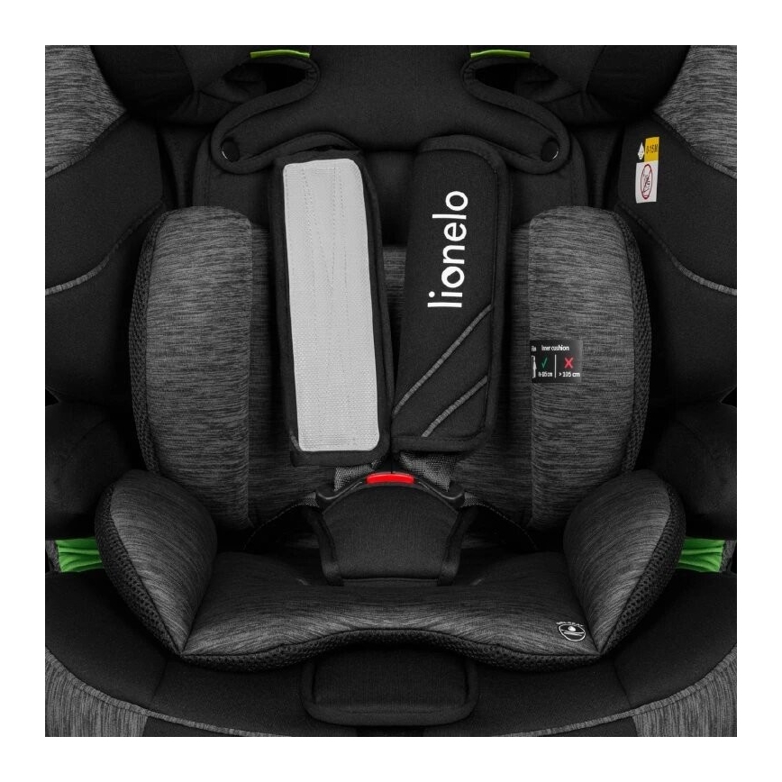 Lionelo - Turvatool LEVI ONE i-Suurus 76-150 cm must