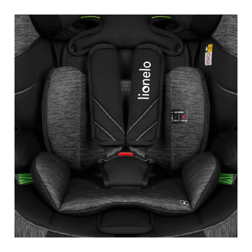 Lionelo - Turvatool LEVI ONE i-Suurus 76-150 cm must