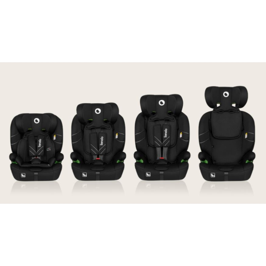 Lionelo - Turvatool LEVI ONE i-Suurus 76-150 cm must