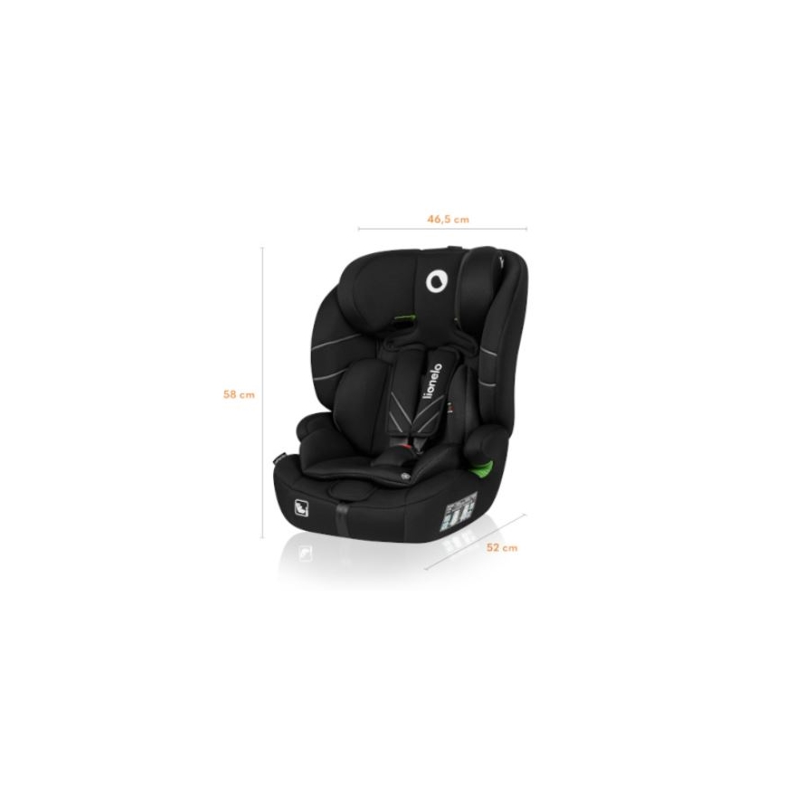 Lionelo - Turvatool LEVI ONE i-Suurus 76-150 cm must