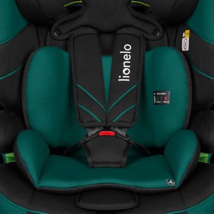 Lionelo - Turvatool LEVI ONE i-Suurus 76-150 cm must/roheline