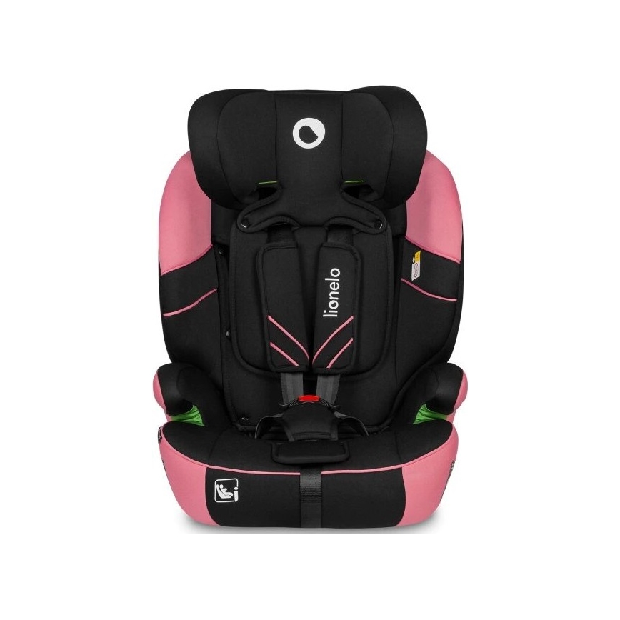 Lionelo - Turvatool LEVI ONE i-Suurus 76-150 cm must/roosa