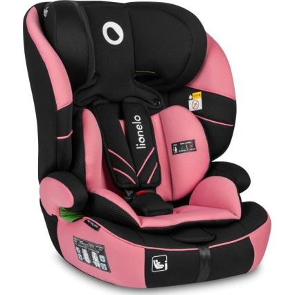 Lionelo - Turvatool LEVI ONE i-Suurus 76-150 cm must/roosa