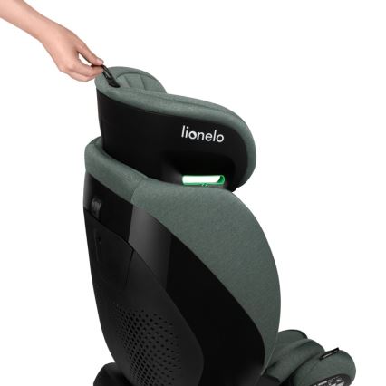 Lionelo - pööratav laste turvatool alusega LAVENDER i-Size 76-150 cm pistaatsiroheline